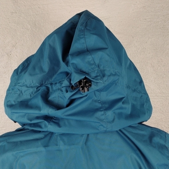 Little Donkey Andy Blue Hooded Long Sleeve Zip Velcro Front Windbreaker Jacket - Picture 9 of 16